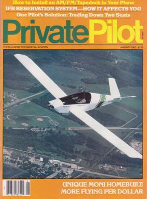 Imagen del vendedor de Private Pilot Magazine (January 1982, Volume 17, Number 1) a la venta por Books on the Web