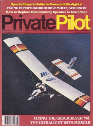 Imagen del vendedor de Private Pilot Magazine (February 1982, Volume 17, Number 2) a la venta por Books on the Web