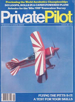 Imagen del vendedor de Private Pilot Magazine (August 1982, Volume 17, Number 8) a la venta por Books on the Web