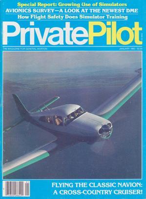 Imagen del vendedor de Private Pilot Magazine (January 1983, Volume 18, Number 1) a la venta por Books on the Web