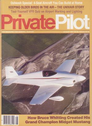 Seller image for Private Pilot Magazine (August 1984, Volume 19, Number 8) for sale by Books on the Web