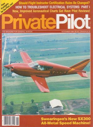 Immagine del venditore per Private Pilot Magazine (November 1984, Volume 19, Number 11) venduto da Books on the Web