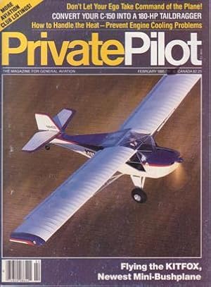 Seller image for Private Pilot Magazine (February 1985, Volume 20, Number 2) for sale by Books on the Web