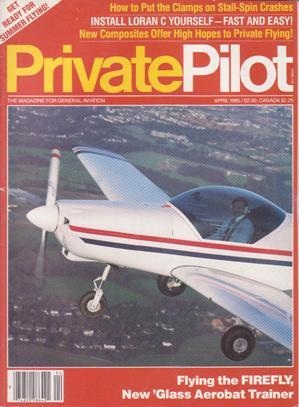 Immagine del venditore per Private Pilot Magazine (April 1985, Volume 20, Number 4) venduto da Books on the Web