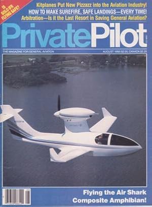 Seller image for Private Pilot Magazine (August 1986, Volume 21, Number 8) for sale by Books on the Web