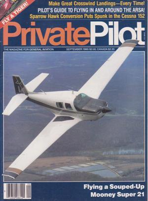Seller image for Private Pilot Magazine (September 1986, Volume 21, Number 9) for sale by Books on the Web