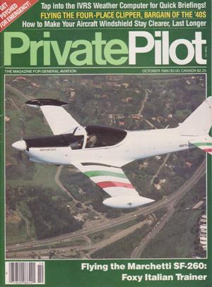 Immagine del venditore per Private Pilot Magazine (October 1986, Volume 21, Number 10) venduto da Books on the Web