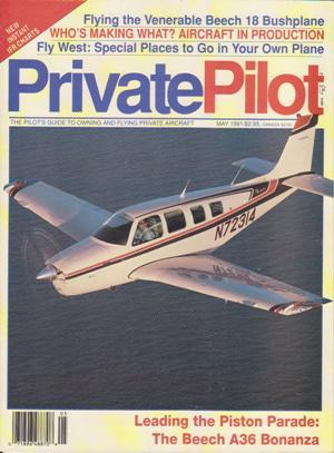 Seller image for Private Pilot Magazine (May 1991, Volume 26, Number 5) for sale by Books on the Web