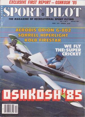 Immagine del venditore per Sport Pilot (Winter 1985, Volume 1, Number 4) venduto da Books on the Web