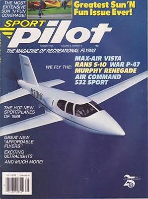 Seller image for Sport Pilot (August 1988, Volume 4, Number 8) for sale by Books on the Web