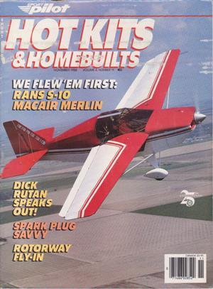 Imagen del vendedor de Sport Pilot (November 1988, Volume 4, Number 11) a la venta por Books on the Web