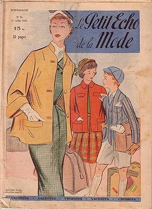 Le Petit Echo de la Mode. Hebdomadaire. No. 26 1er Juillet 1951.