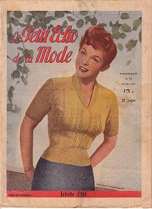 Le Petit Echo de la Mode. Hebdomadaire. No. 25 24 Juin 1951.