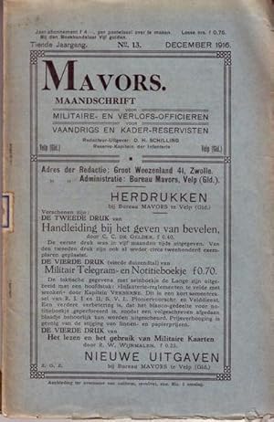 Imagen del vendedor de X. De Volkerenstrijd van 1914-15. De operatin te land. C. In het Zuiden. Op de Italiaansch-Oostenrijksche grens. I. (Mavors. Maandschrift voor militaire- en verlofsofficieren, vaandrigs en kader-reservisten. Tiende jaargang, No. 13, December 1916). a la venta por Antiquariaat Clio / cliobook.nl