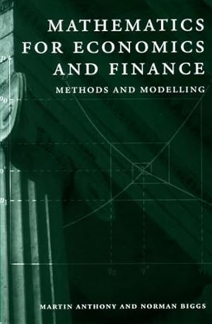 Image du vendeur pour Mathematics for economics and finance. Methods and modelling. mis en vente par Antiquariaat Clio / cliobook.nl