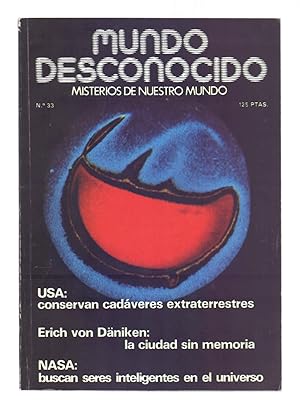 Seller image for USA, CONSERVAN CADAVERES EXTRATERRESTRES / LA CIUDAD SIN MEMORIA / VARIOS ESTUDIOS for sale by Libreria 7 Soles