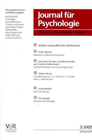 Journal für Psychologie. Jahrgang 10, Heft 3.