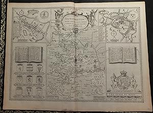 Seller image for Theatre of the Empire of Great Britaine. "Huntington both Shire and Shire towne with the ancient citie ely described" for sale by Arader Galleries - AraderNYC