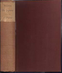 Beauties Selected from the Writings of Thomas De Quincey