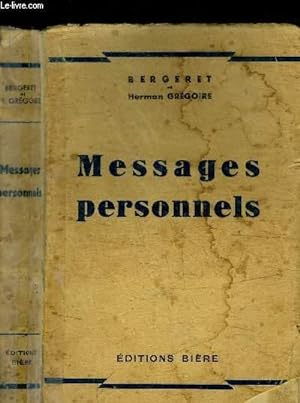 Seller image for MESSAGES PERSONNELS for sale by Le-Livre