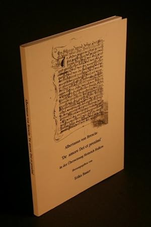 Bild des Verkufers fr Albertanus von Brescia : 'De amore Dei et proximi' in der bersetzung Heinrich Hallers. zum Verkauf von Steven Wolfe Books