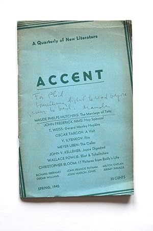 Accent: A Quarterly of New Literature