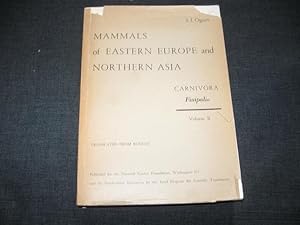 Imagen del vendedor de Mammals of Eastern Europe and Northern Asia: Volume II: Carnivora: Fissipedia a la venta por Works on Paper