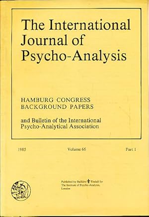 Bild des Verkufers fr The International Journal of Psycho-Analysis Volume 66, 1985. 4 Parts. and Bulletin of the International Psycho-Analytical Association. zum Verkauf von Fundus-Online GbR Borkert Schwarz Zerfa