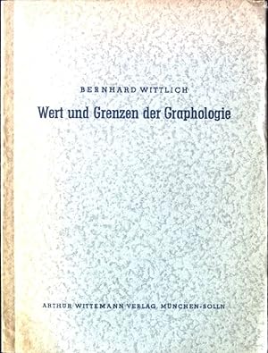 Immagine del venditore per Wert und Grenzen der Graphologie venduto da books4less (Versandantiquariat Petra Gros GmbH & Co. KG)
