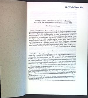 Bild des Verkufers fr Georg Acacius Enenckel, Baron von Hoheneck, und seine Karte des alten Greichenlandes von 1596; zum Verkauf von books4less (Versandantiquariat Petra Gros GmbH & Co. KG)