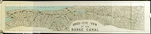 Barge Canal Bulletin. (Map title: Bird's-eye View of the Barge Canal)