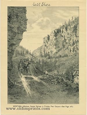 Montana - Montana Central Railway in Prickley Pear Canyon.