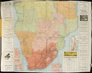 The "South Africa" Map of South Africa, 1913. Map title: The Railway Map of South Africa.