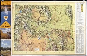 Wyoming Highway Map 1952.