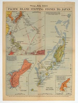 Pacific Island Stepping Stones to Japan. Chicago Daily Tribune, Thursday, September 28, 1944.