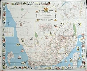 Tourist Map of the Republic of South Africa.