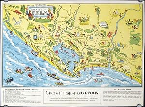 Durban South Africa "Chuckle" Map and Guide.