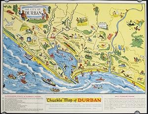 Durban South Africa "Chuckle" Map and Guide.