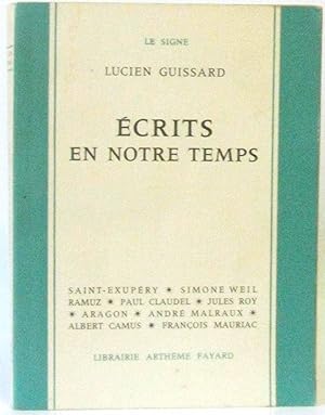 Seller image for Ecrits en notre temps for sale by crealivres