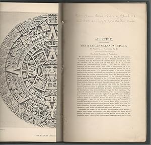 Seller image for The Mexican Calendar Stone.Appendix to the American Antiquarian Society Proceedings, 24 April, 1878 for sale by Dorley House Books, Inc.