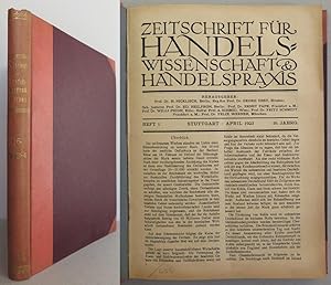 Imagen del vendedor de Zeitschrift fr Handelswissenschaft und Handelspraxis, 16. Jahrgang 1923/24 a la venta por Antikvariat Valentinska