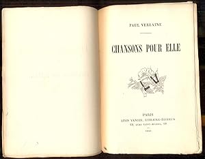 Bild des Verkufers fr Chansons pour Elle zum Verkauf von Antikvariat Valentinska