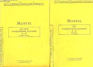 Image du vendeur pour MANUEL - LES TESTS D'ACQUISITIONS SCOLAIRES 6e-5e - MATHEMATIQUES + FRANCAIS - 2 VOL. mis en vente par Le-Livre