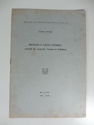 Mutillidi e crisidi (hymen.) raccolti da Leopoldo Ceresa in Calabria