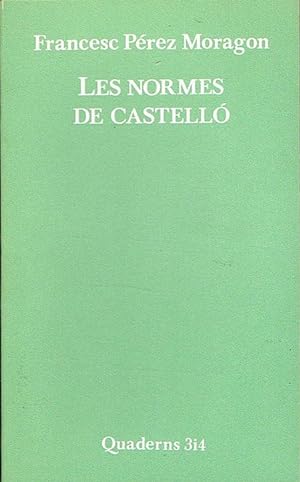 Bild des Verkufers fr LES NORMES DE CASTELL. zum Verkauf von Asilo del libro