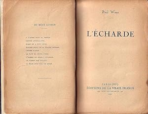 Seller image for L'ECHARDE for sale by Jean-Louis Boglio Maritime Books