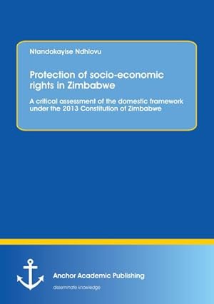 Image du vendeur pour Protection of socio-economic rights in Zimbabwe. A critical assessment of the domestic framework under the 2013 Constitution of Zimbabwe mis en vente par AHA-BUCH GmbH