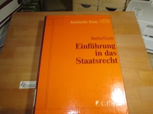 Bild des Verkufers fr Einfhrung in das Staatsrecht. von u. Christoph Gusy / Juristische Texte zum Verkauf von Antiquariat im Kaiserviertel | Wimbauer Buchversand