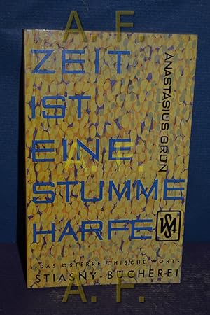 Image du vendeur pour Zeit ist eine stumme Harfe. Eingel. u. ausgew. von Ulrich Baumgartner / Stiasny-Bcherei - Bd. 33 mis en vente par Antiquarische Fundgrube e.U.