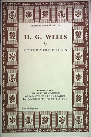 Seller image for H. G. Wells Writers and their Work: No. 40 for sale by books4less (Versandantiquariat Petra Gros GmbH & Co. KG)